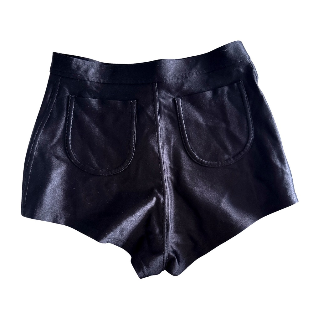 American Apparel Disco Shorts Black Y2K Retro Indie Sleaze Grunge M - Picture 2 of 4